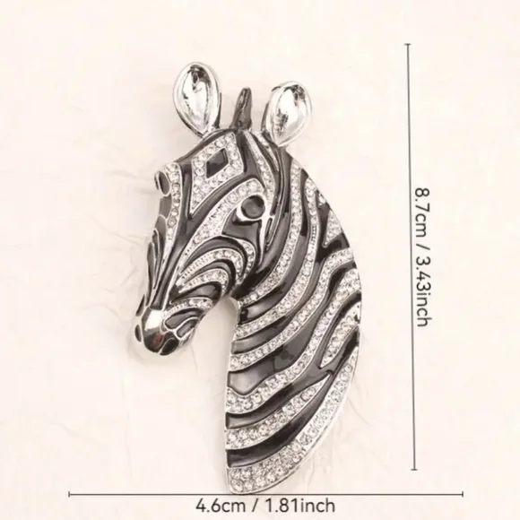 Zebra π¦ Brooch Charm New - Picture 9 of 13